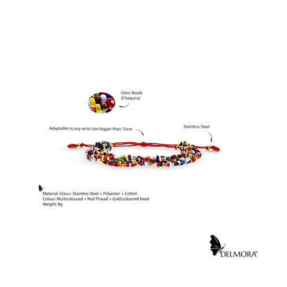 Chaquiras Bracelet (Red Thread)