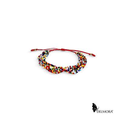 Chaquiras Bracelet (Red Thread)