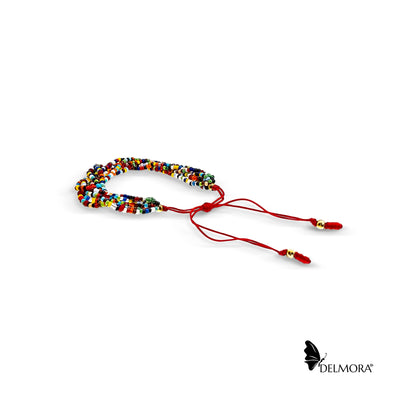 Chaquiras Bracelet (Red Thread)