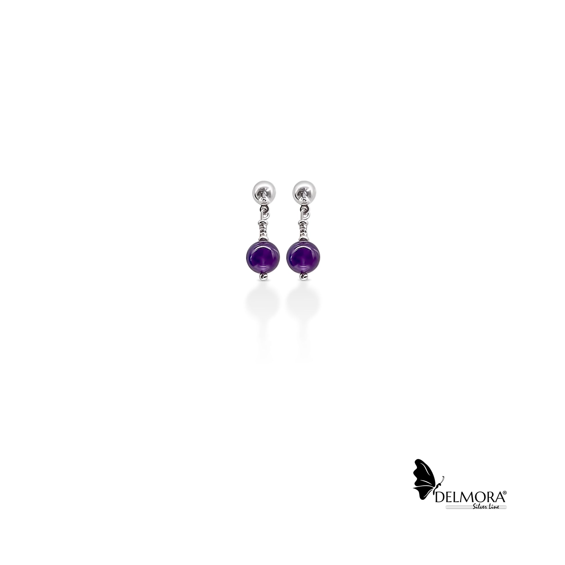 Amethyst-Silver-Earrings