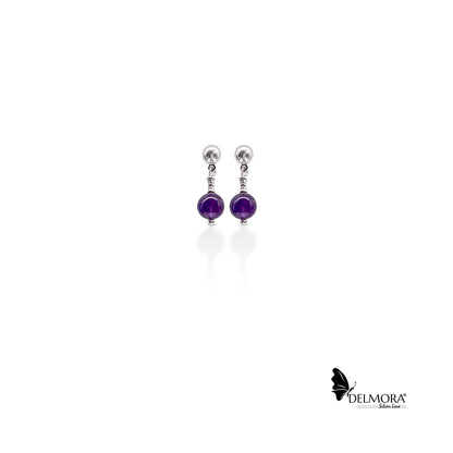 Amethyst-Silver-Earrings