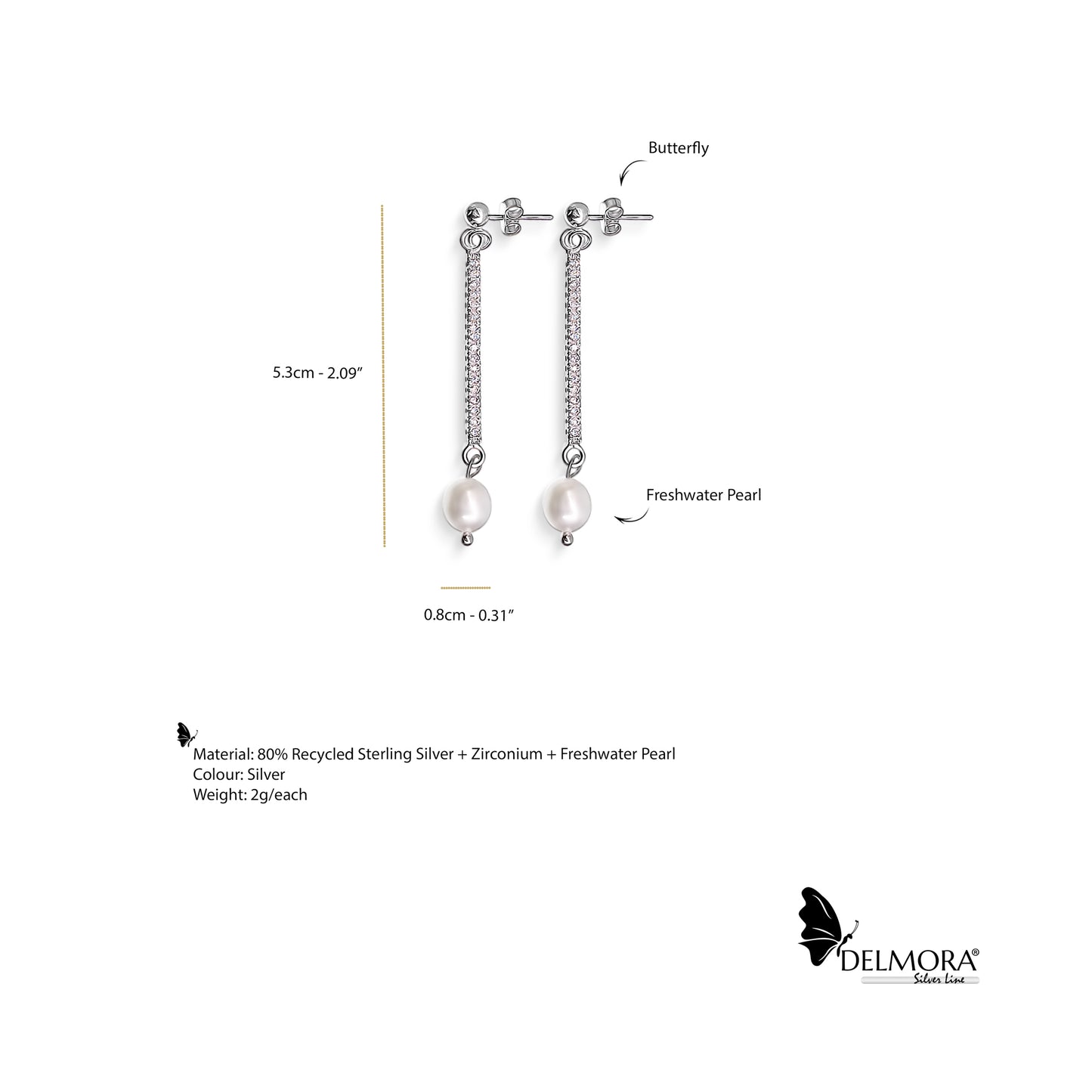 Zirconium-Earrings