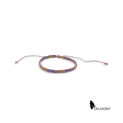 Handmade Metallic Multicoloured Bracelet